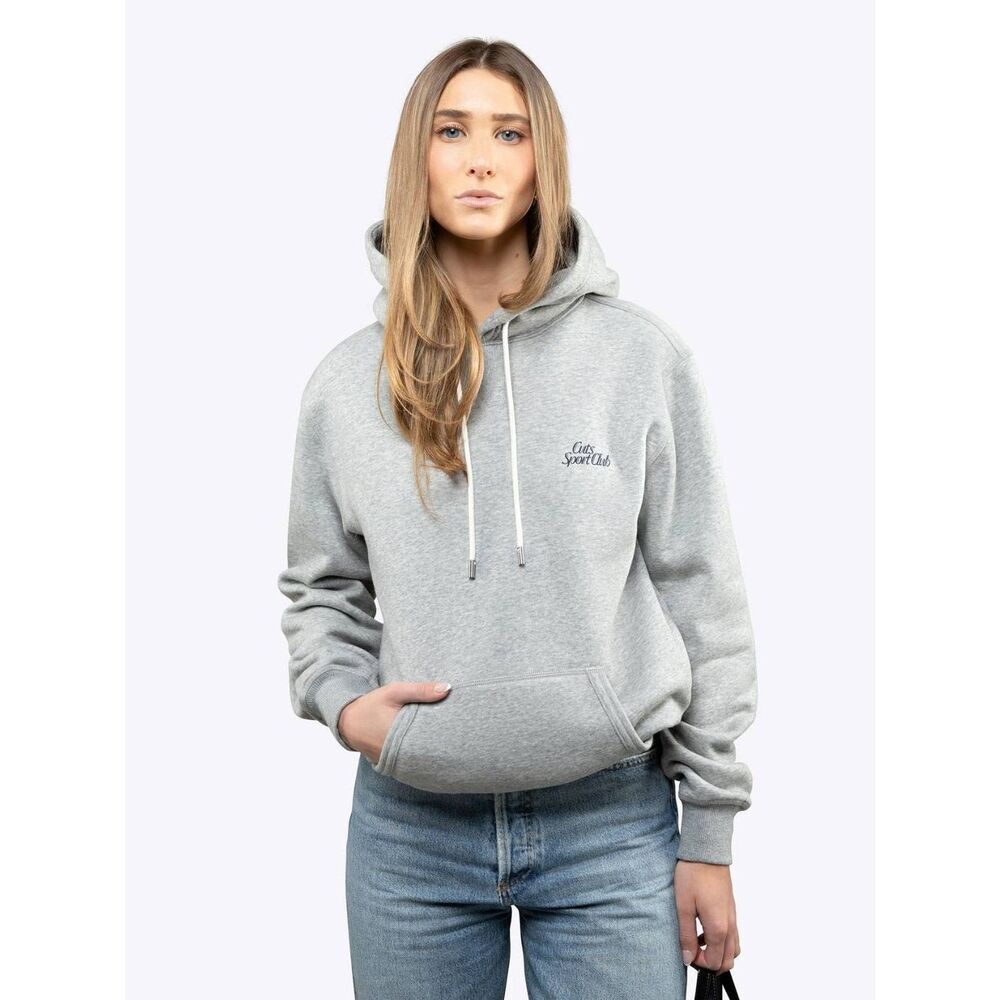 Cuts Sport Club Women's Size XL Heather Gray Logo Pullover Hoodie